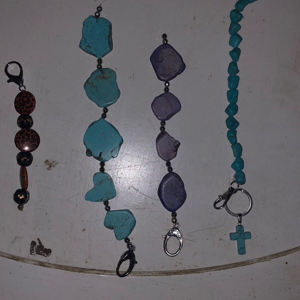 Homemade keychains, can also clip to your purse, and wallet!